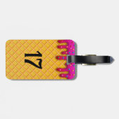 À Bagage Déchets de crème glacée de baseball étiquette de s (Dos horizontal)