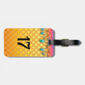 À Bagage Déchets de crème glacée de baseball étiquette de s (Dos horizontal)