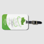 À Bagage Dental Médicale Mint Leaf Tooth - étiquette de bag (Devant Horizontal)