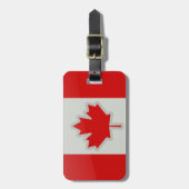 À Bagage Drapeau canadien - étiquette de bagages (Devant Vertical)