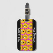 À Bagage Emojis fâché "pas vôtre, une" étiquette fausse de (Devant Vertical)