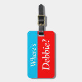 À Bagage Est personnalisé où (votre nom) ? Étiquette de (Devant Vertical)