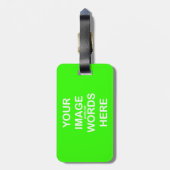 À Bagage Étiquette 2x3.5 acrylique de cadeau de côtés du ~ (Dos Vertical)