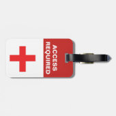 À Bagage Étiquette animale enregistrée de service (avec (Dos horizontal)