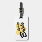 À Bagage Étiquette bagages de l'équipe | coeur d'or | demoi (Devant Vertical)