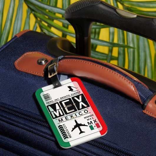 À Bagage Étiquette bagages Mexique MEX (Insitu Rectoal 1)
