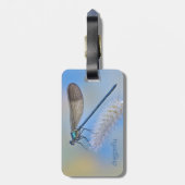 À Bagage Étiquette bleue de bagage/ordinateur portable de (Dos Vertical)