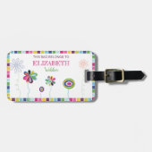 À Bagage Étiquette Bright Flower Bright (Devant horizontal)