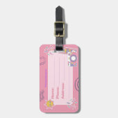 À Bagage étiquette "Ce sac appartient à" (Devant Vertical)