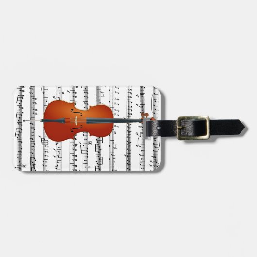 À Bagage Étiquette Cello & Me_Luggage (Devant horizontal)