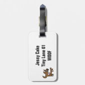 À Bagage Étiquette chichi de voyage de diable (Dos Vertical)