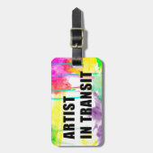 À Bagage Étiquette créative parfaite de voyage d'artiste en (Devant Vertical)