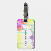 À Bagage Étiquette créative parfaite de voyage d'artiste en (Dos Vertical)