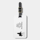 À Bagage Étiquette d'adresse de Saddlebred (Devant Vertical)