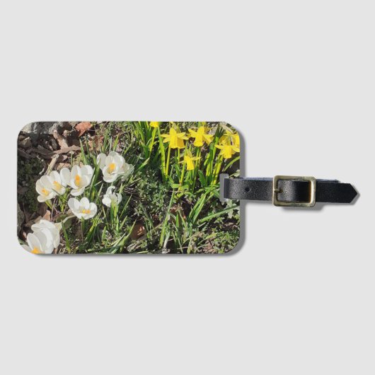À Bagage Étiquette Daffodiles & Bagages Crocus (Devant Horizontal)