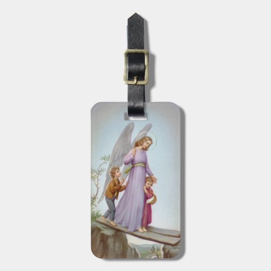 À Bagage Étiquette d'ange gardien (Devant Vertical)