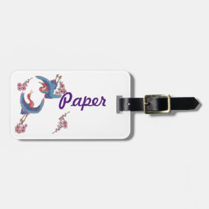 À Bagage étiquette d'artisanat papier