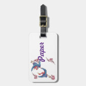 À Bagage étiquette d'artisanat papier (Devant Vertical)