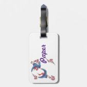 À Bagage étiquette d'artisanat papier (Dos Vertical)