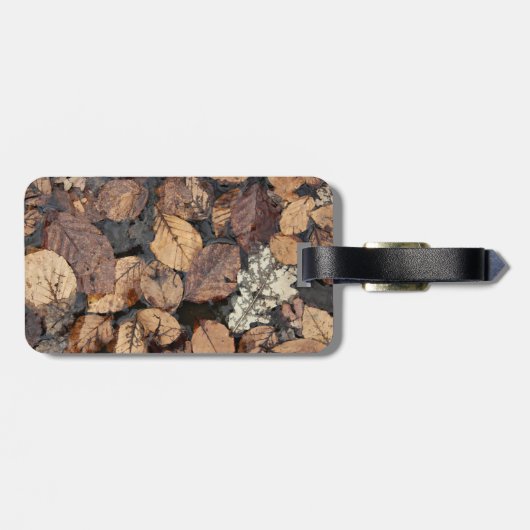 À Bagage étiquette d'automne (Dos horizontal)