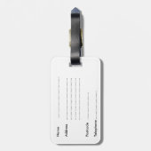 À Bagage étiquette de bagage. La route en bois de jacinthe (Dos Vertical)