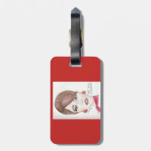 À Bagage Étiquette de bagage. Steward (hôtesse de l'air) (Dos Vertical)