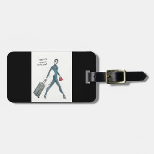 À Bagage Étiquette de bagage. Steward (hôtesse de l'air)
