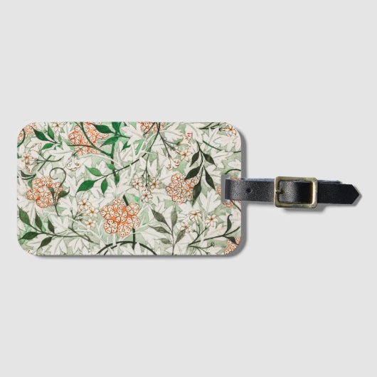 À Bagage Étiquette de bagage: WILLIAM MORRIS : JASMINE (Devant Horizontal)