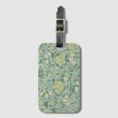 À Bagage Étiquette de bagage: WILLIAM MORRIS : JASMINE (Devant Vertical)