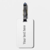 À Bagage Étiquette de bagages avec longitude et latitude de (Dos Vertical)