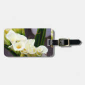 À Bagage étiquette de bagages calla lily (Devant horizontal)