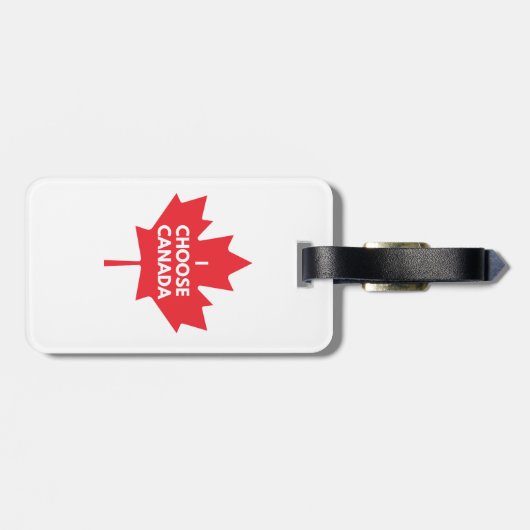À Bagage Étiquette de bagages Canada (Dos horizontal)