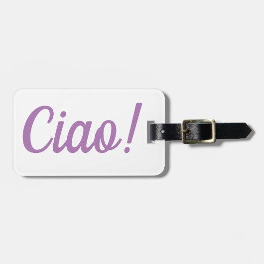 À Bagage Étiquette de bagages Ciao (Devant horizontal)