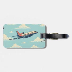À Bagage Étiquette de bagages d'avion de voyage