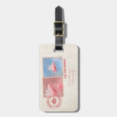 À Bagage Étiquette de bagages de cabine pour porc volant (Devant Vertical)