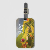 À Bagage Étiquette de bagages de grenouille monogramme (Devant Vertical)