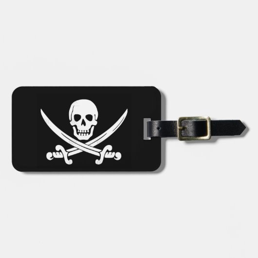 À Bagage Étiquette de bagages de jolly roger de drapeau de (Devant horizontal)