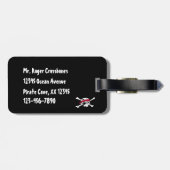 À Bagage Étiquette de bagages de jolly roger de drapeau de (Dos horizontal)