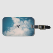 À Bagage étiquette de bagages de l'avion (Devant Horizontal)