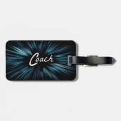 À Bagage Étiquette de bagages de l'entraîneur étoile (Dos horizontal)