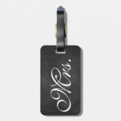 À Bagage Étiquette de bagages Mme Chalkboard (Dos Vertical)