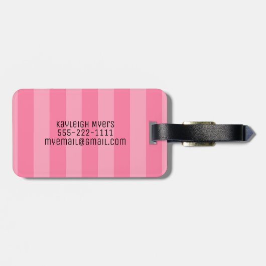 À Bagage Étiquette de bagages Monogram (Dos horizontal)