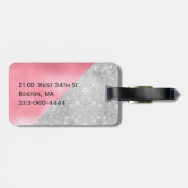 À Bagage Étiquette de bagages Monogrammé (Dos horizontal)