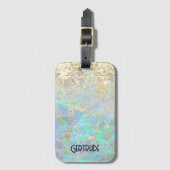 À Bagage étiquette de bagages opale pour gemstone fausse pa (Devant Vertical)