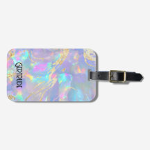 étiquette de bagages opale texture