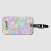 À Bagage étiquette de bagages photo minéral opal (Devant Horizontal)