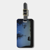 À Bagage Étiquette de bagages pour le cheval et la lune (Devant Vertical)