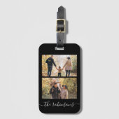 À Bagage Étiquette de collection photo Modern Script 2 (Devant Vertical)