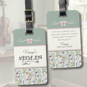 À Bagage Étiquette de housse d'instrument pour élève au vio