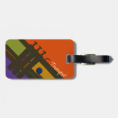 À Bagage Étiquette de la trompette (Dos horizontal)